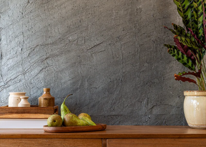 Midnight Ocean natural stone veneer panel, shown head-on